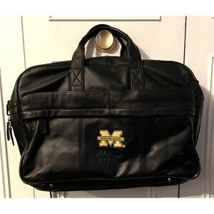 Vtg. University of Michigan Leather Licensed Danbury Mint Brief Case
